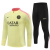 Paris Saint-Germain Sweat d'Entraînement Quarter-Zip 2024-25 Jaune Paris Saint-Germain Sweat d'Entraînement Quarter-Zip 2024-25 Jaune